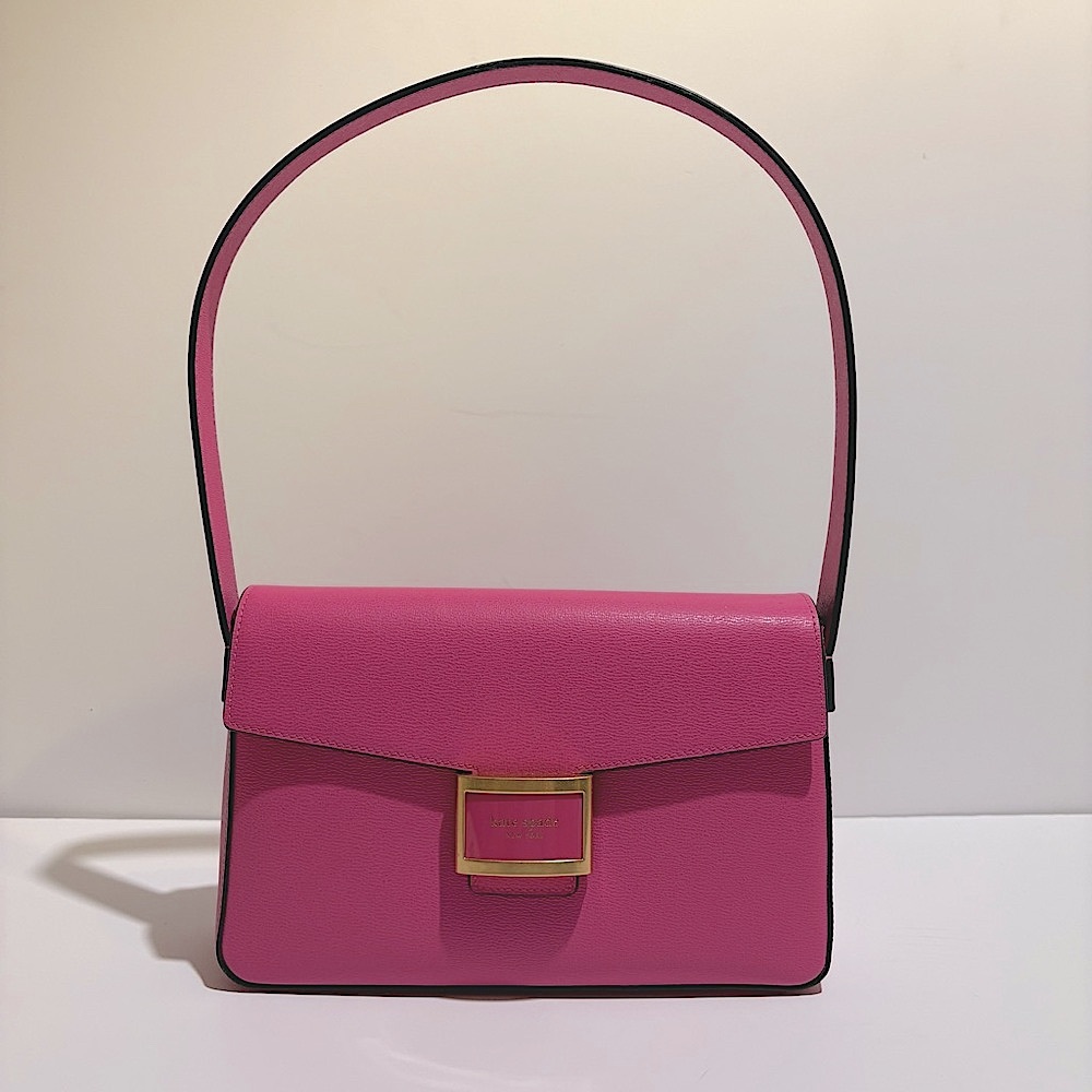 Kate Spade Pink Shoulder Bag with Gold Hardware